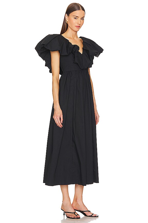 view 2 of 3 FRANCESCA ミディ丈ドレス in Noir