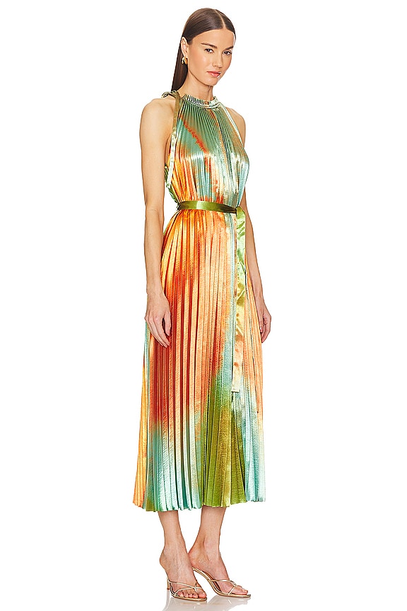 view 2 of 3 AMIKO 미디 원피스 in Desert Topaz