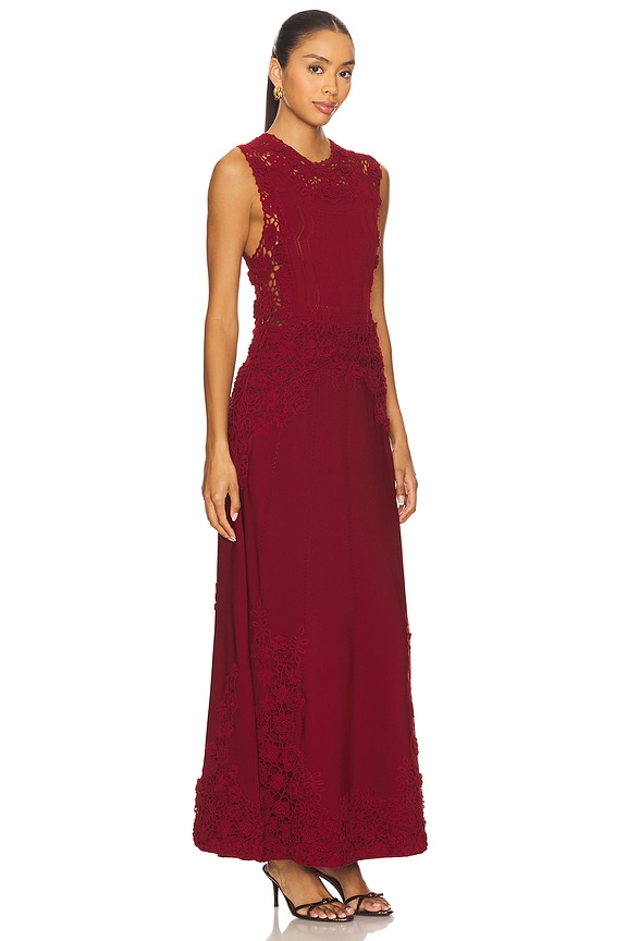 view 2 of 3 Genoveva Sleeveless Knit Maxi Dress in Begonia