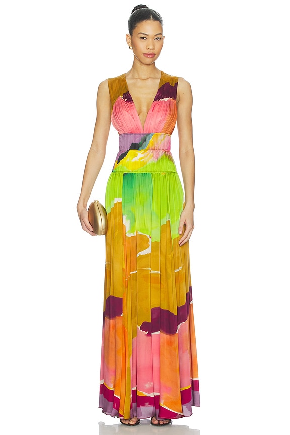 view 1 of 3 Boheme Silk Gown in Nature Abhors A Vacuum