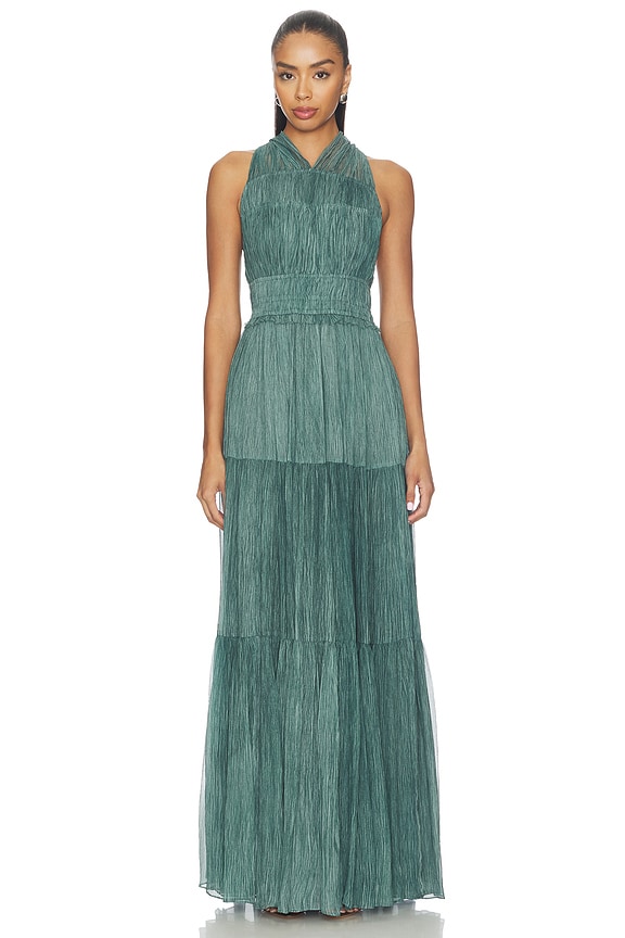 view 1 of 4 Freesia Gown in Kelp