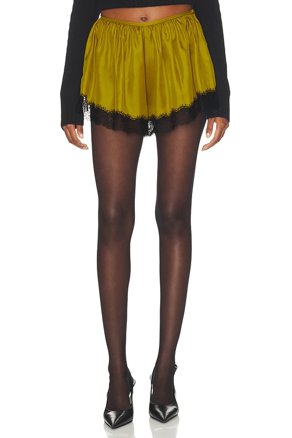 view 2 of 6 SHORT EN SOIE GEORGINA  in Citrine