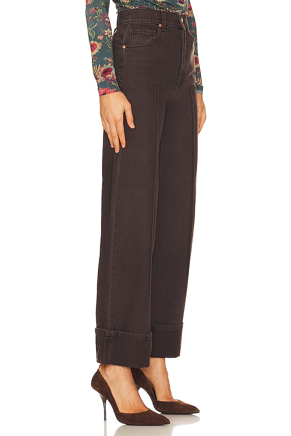 view 2 of 4 ШИРОКИЕ ДЖИНСЫ GENEVIEVE in Mahogany Wash