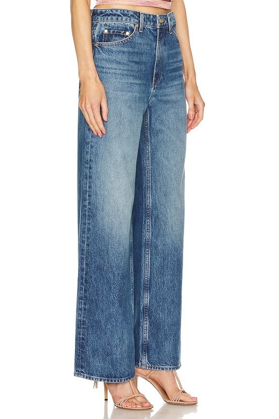 view 2 of 4 PIERNA ANCHA WILLOW in Danube Medium Indigo Wash