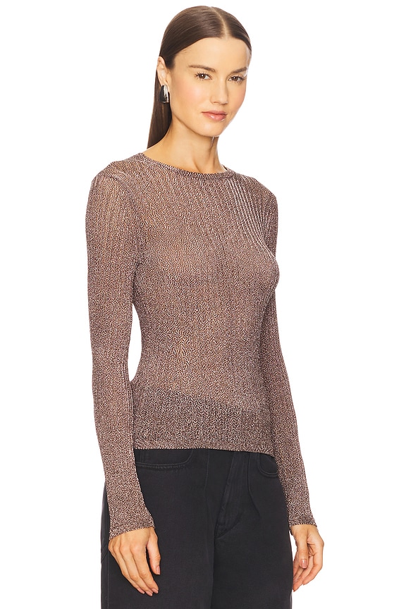 view 2 of 5 Vianca Long Sleeve Knit Pullover in Pewter