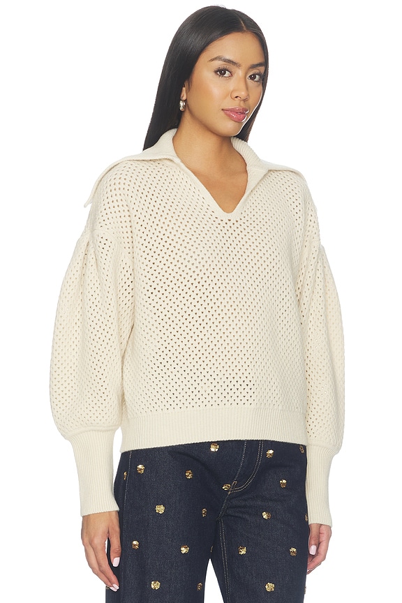 view 2 of 5 Lila Wool Knit Pullover in Cloud