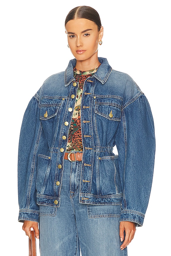 view 1 of 5 BLOUSON ODETTE in Dunube Medium Indigo