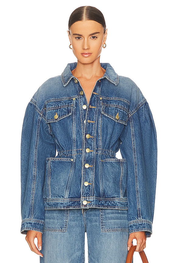 view 2 of 5 BLOUSON ODETTE in Dunube Medium Indigo