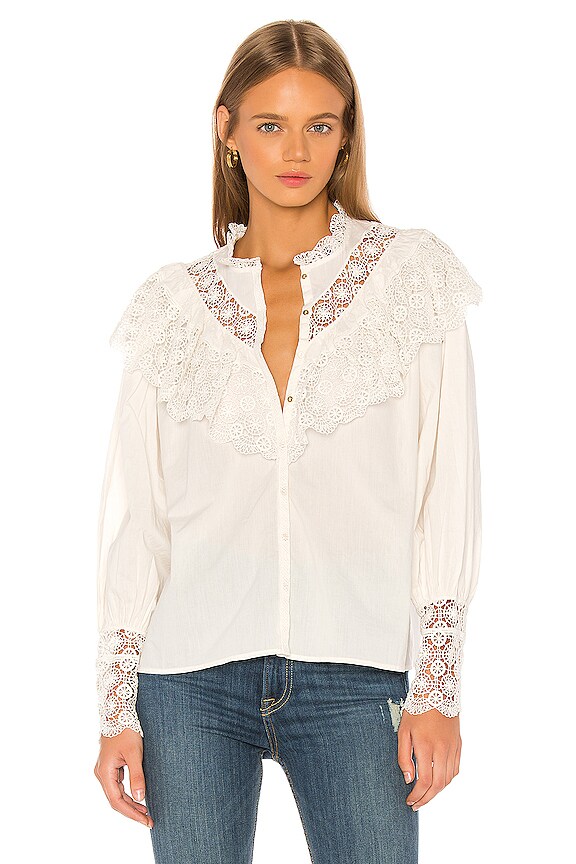 view 2 of 5 BLUSA ETHEL in Blanc