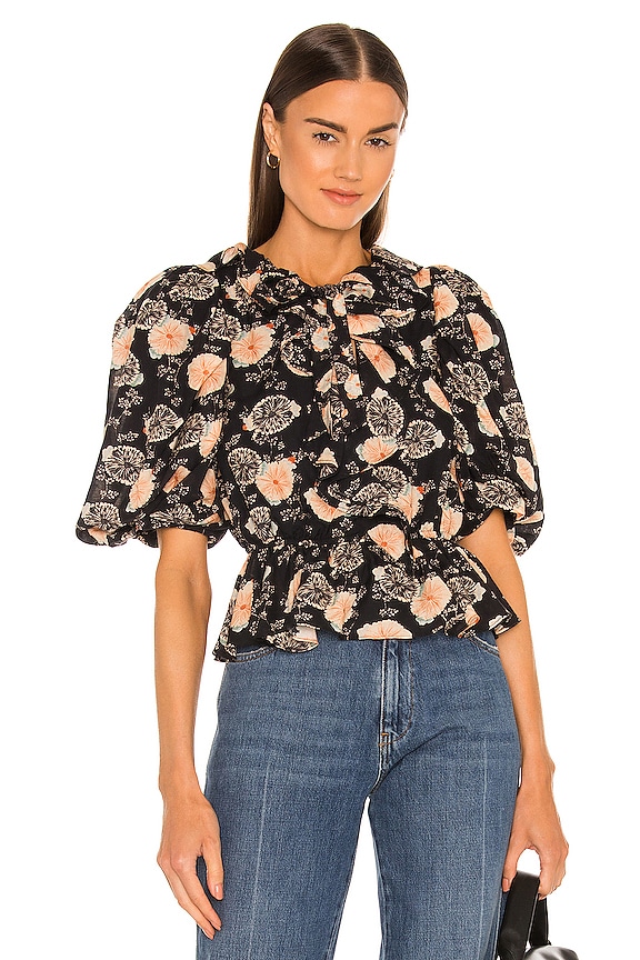 view 2 of 5 Nadya Blouse in Noir Floral