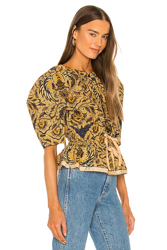 view 2 of 5 Denisa Top in Horn