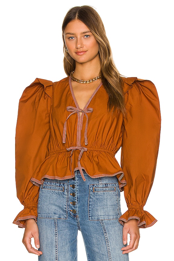 view 2 of 5 БЛУЗКА SABINA in Sumac