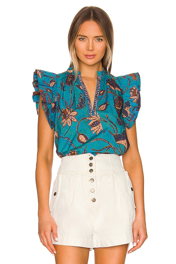 view 1 of 4 Elena Top in Lagoon