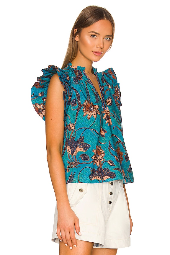 view 2 of 4 Elena Top in Lagoon