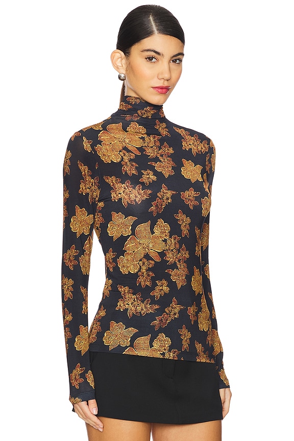 view 2 of 4 TOP CUELLO VUELTO AURELIA in Onyx