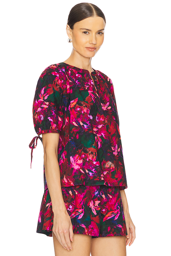 view 2 of 4 Vienne Blouse in Hibiscus