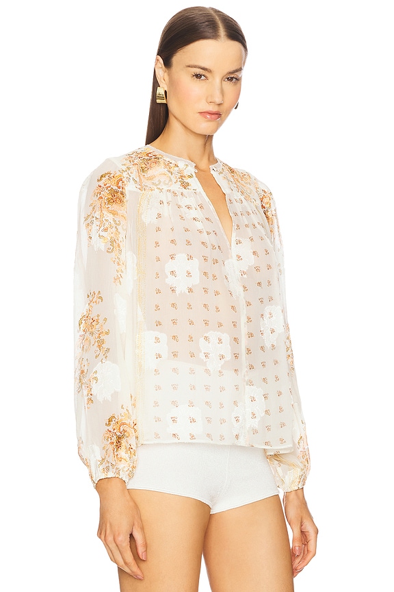 view 2 of 4 Aster Long Sleeve Blouse in Alabaster