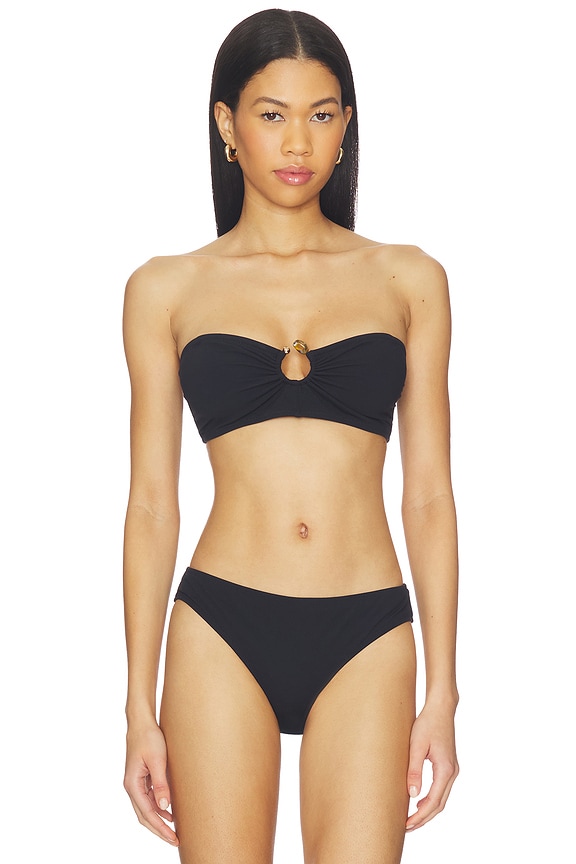 view 2 of 5 HAUT DE MAILLOT DE BAIN CORFU in Noir