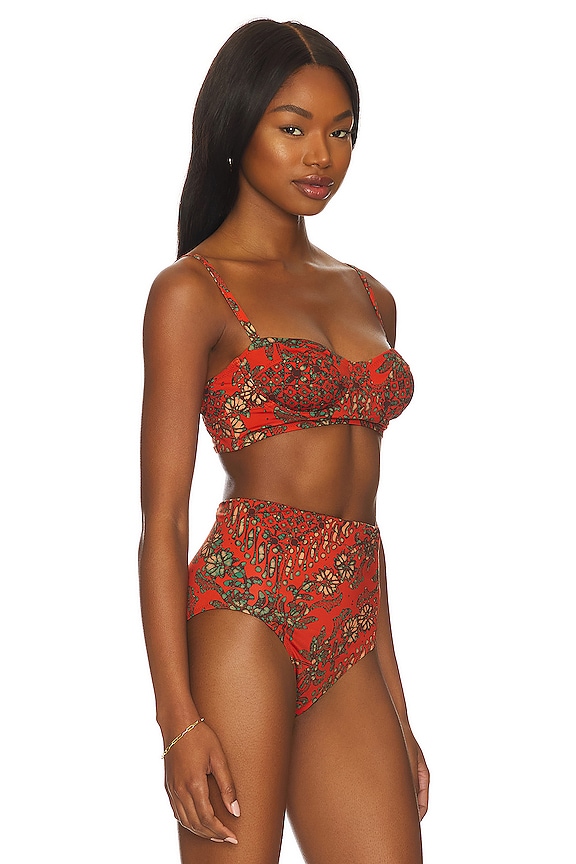 view 2 of 4 HAUT DE MAILLOT DE BAIN ZAHARA in Clementine