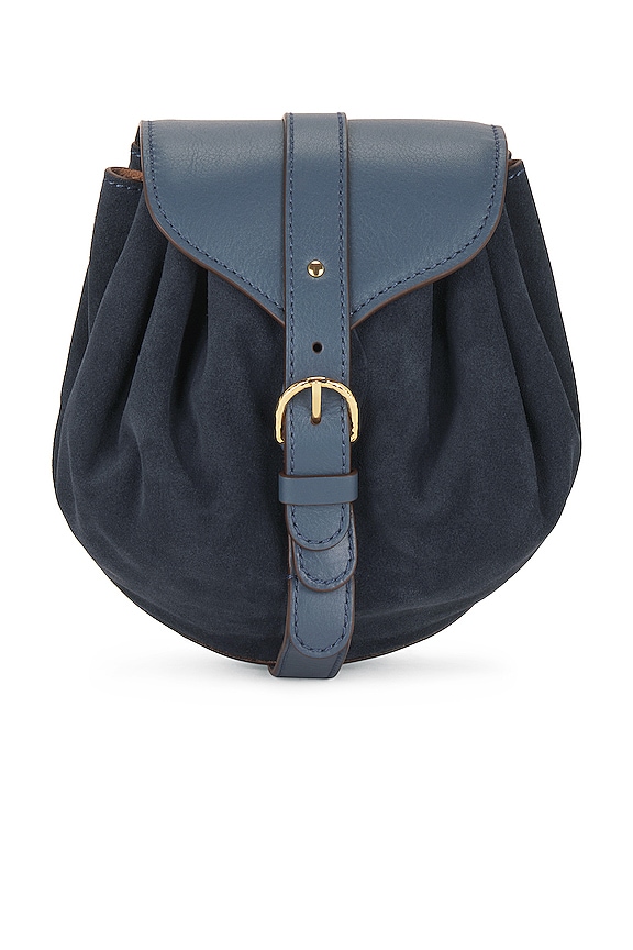 view 1 of 7 Paloma Ruched Convertible Crossbody in Orion Blue