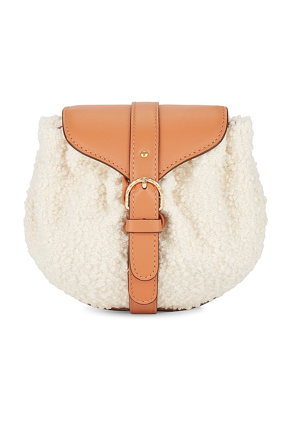 view 1 of 7 Paloma Ruched Crossbody in Cream Boucle