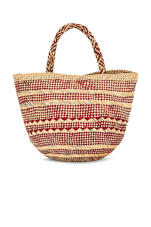 view 2 of 4 BOLSO TOTE MARTA SMALL BASKET in Crimson Stripe