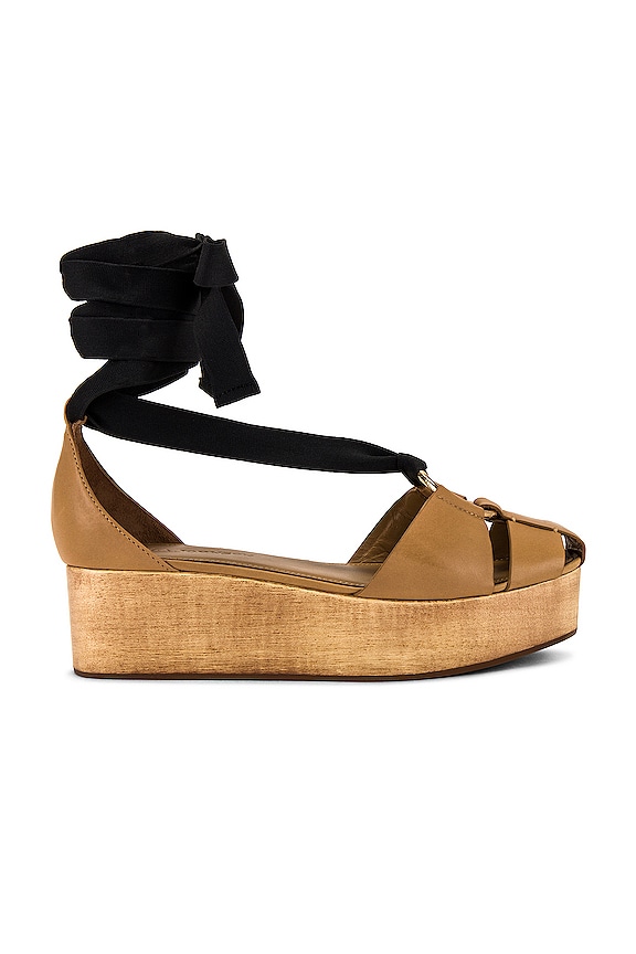 view 1 of 7 Mako Platform Sandal in Taupe