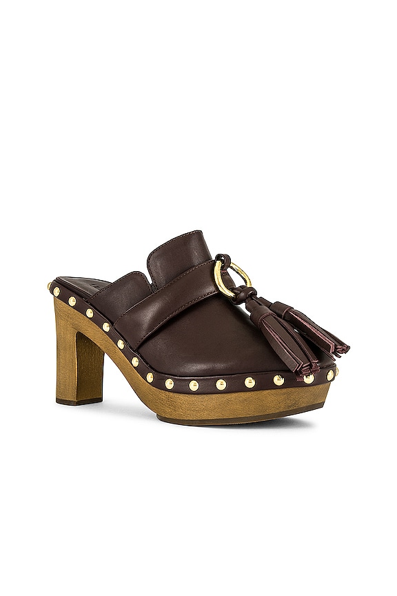 view 2 of 5 Vera Tassel Clog in Oxblood