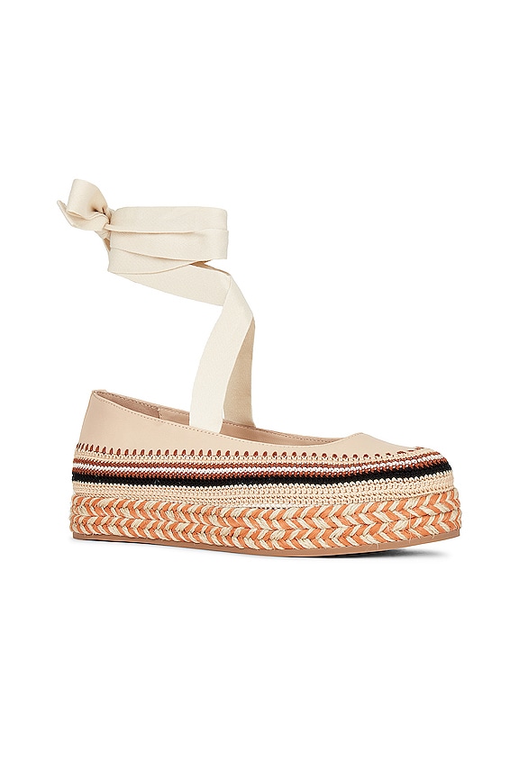 view 2 of 5 Yelena Crochet Flatform in Chalk