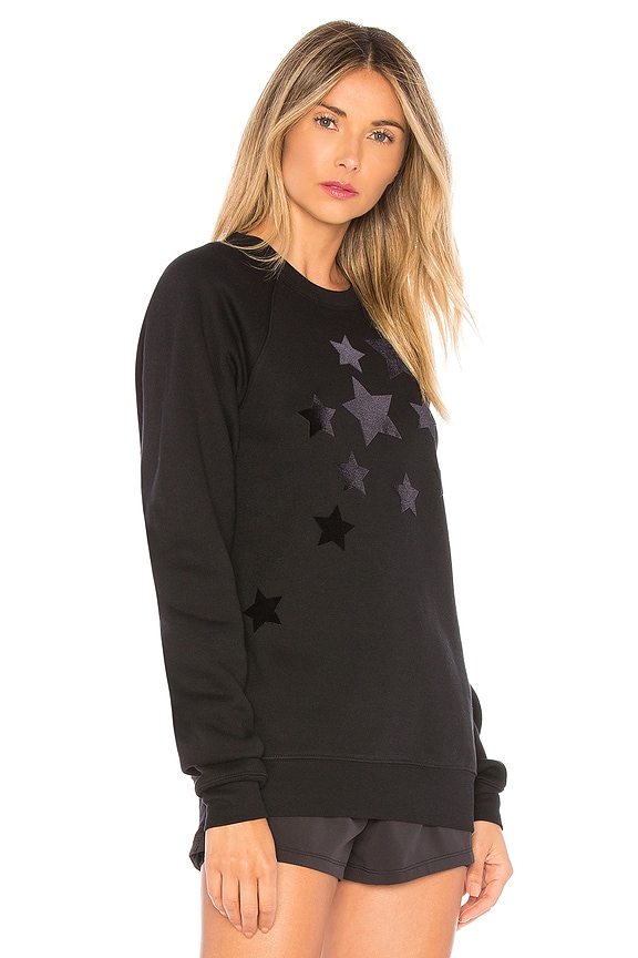 view 2 of 4 Velvet Star Sweatshirt in Nero & Nero