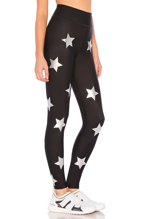 view 2 of 4 Ultra High Lux Knockout Legging in Nero & Silver