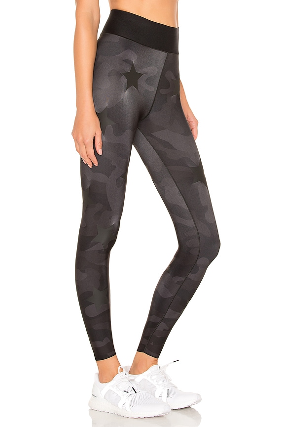 view 2 of 4 Ultra High Silk Camo Knockout Legging in Nero Matte Nero
