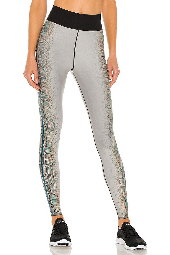 view 2 of 4 Python Scent Ultra High Rise Legging in Grey Aqua & Peacock