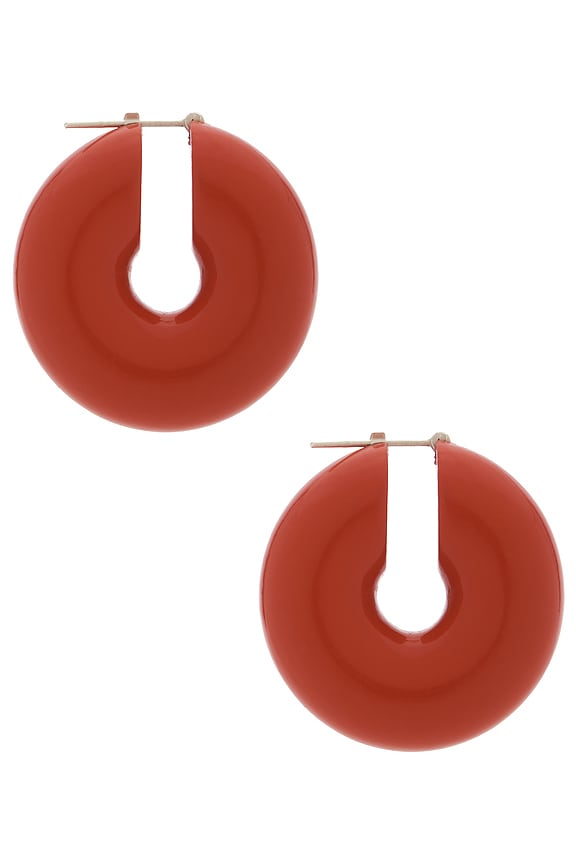 view 2 of 3 Stratus Hoops in Pantone Red