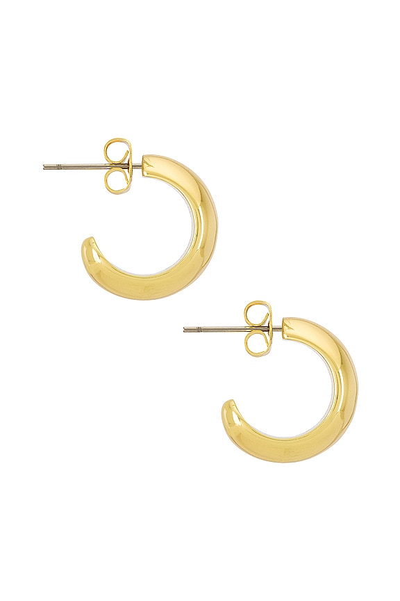 view 2 of 3 Dreamer Huggies Earrings in Gold