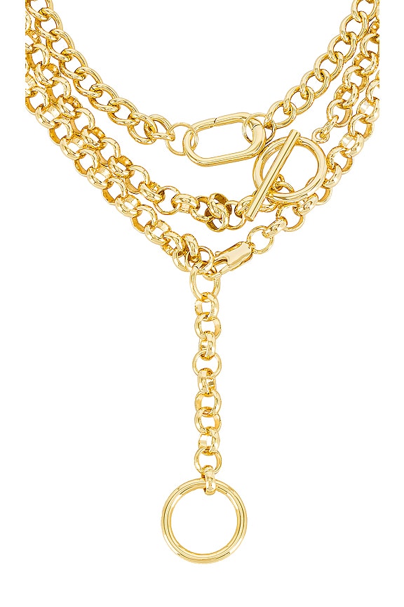 view 2 of 2 Luxe and Ball Necklace in Gold