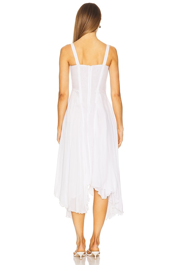 Understated Leather Honey Moon Dress in White