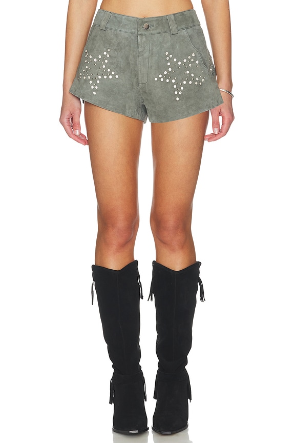 view 2 of 7 Starburst Short in Agave Green