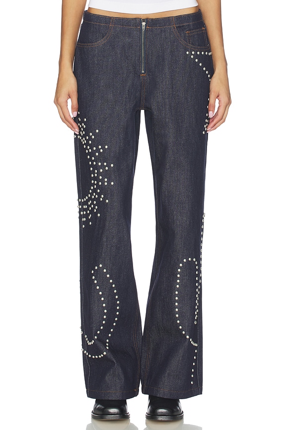 view 1 of 6 Texas Sun Wide Leg in Dark Indigo