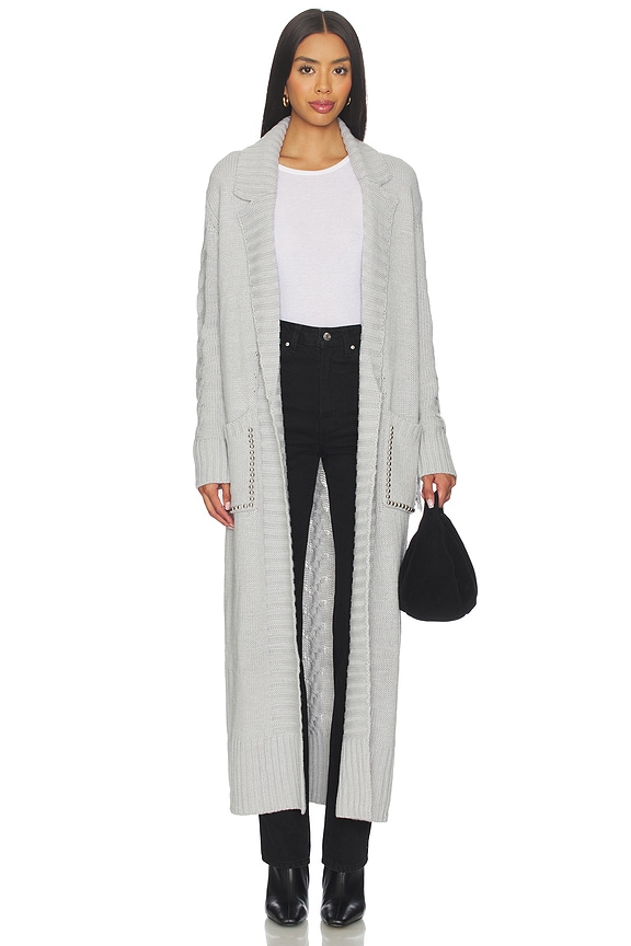 view 2 of 5 Long Rodeo Cardigan in Grey