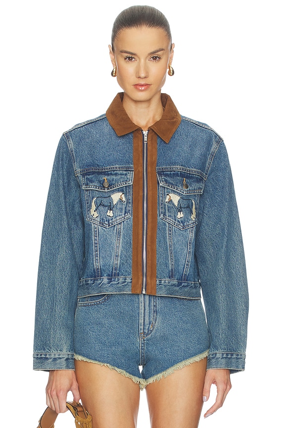 view 2 of 6 CHAQUETA HORSEY in Vintage Blue Denim