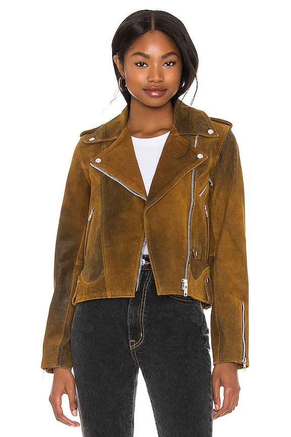 Understated Leather Afterglow Jacket in Aged Brown | REVOLVE