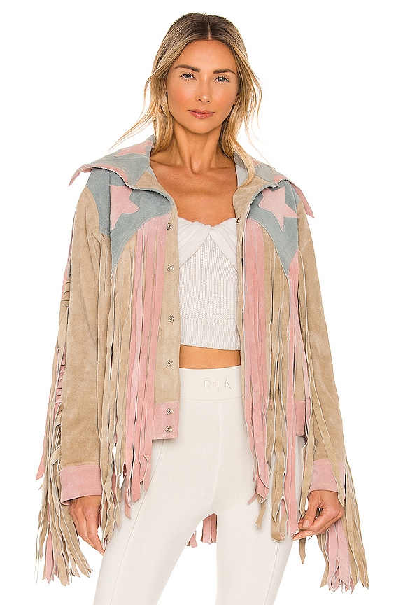 view 2 of 5 American Woman Jacket in Rose, Smoke, & Dust