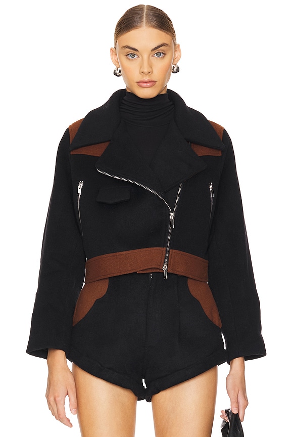view 2 of 5 Love Story Jacket in Brown & Black
