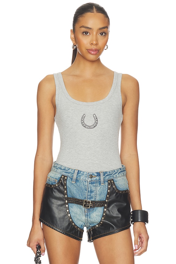 view 1 of 4 x REVOLVE Horseshoe Tank Top in Heather Grey