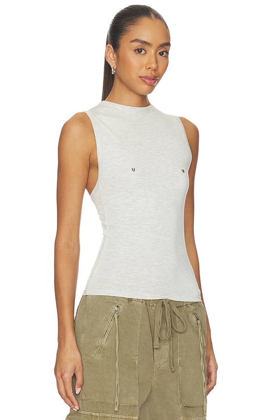 view 2 of 5 x REVOLVE Midnight Motors Studded Tank Top in Grey Marl & Black