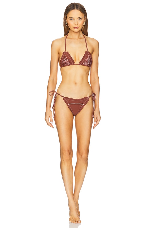 view 1 of 4 Small Town Bikini in Brown