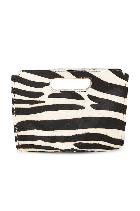 view 2 of 4 ESTUCHE LIAR ZEBRA in Cream & Black