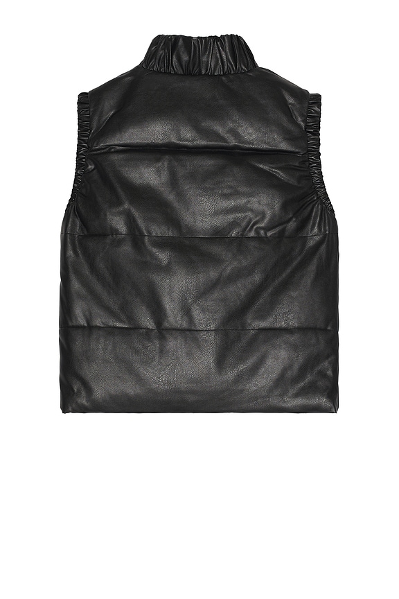 view 2 of 3 Leather Cruising Vest in Black