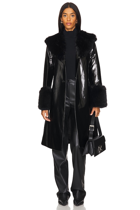 view 2 of 4 Libertango Faux Fur Coat in Black